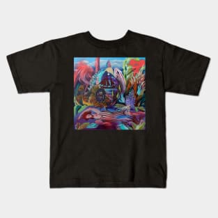 Fantasy Summer Fishing Kids T-Shirt